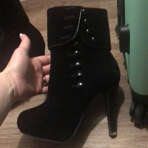 Suede ankle boots